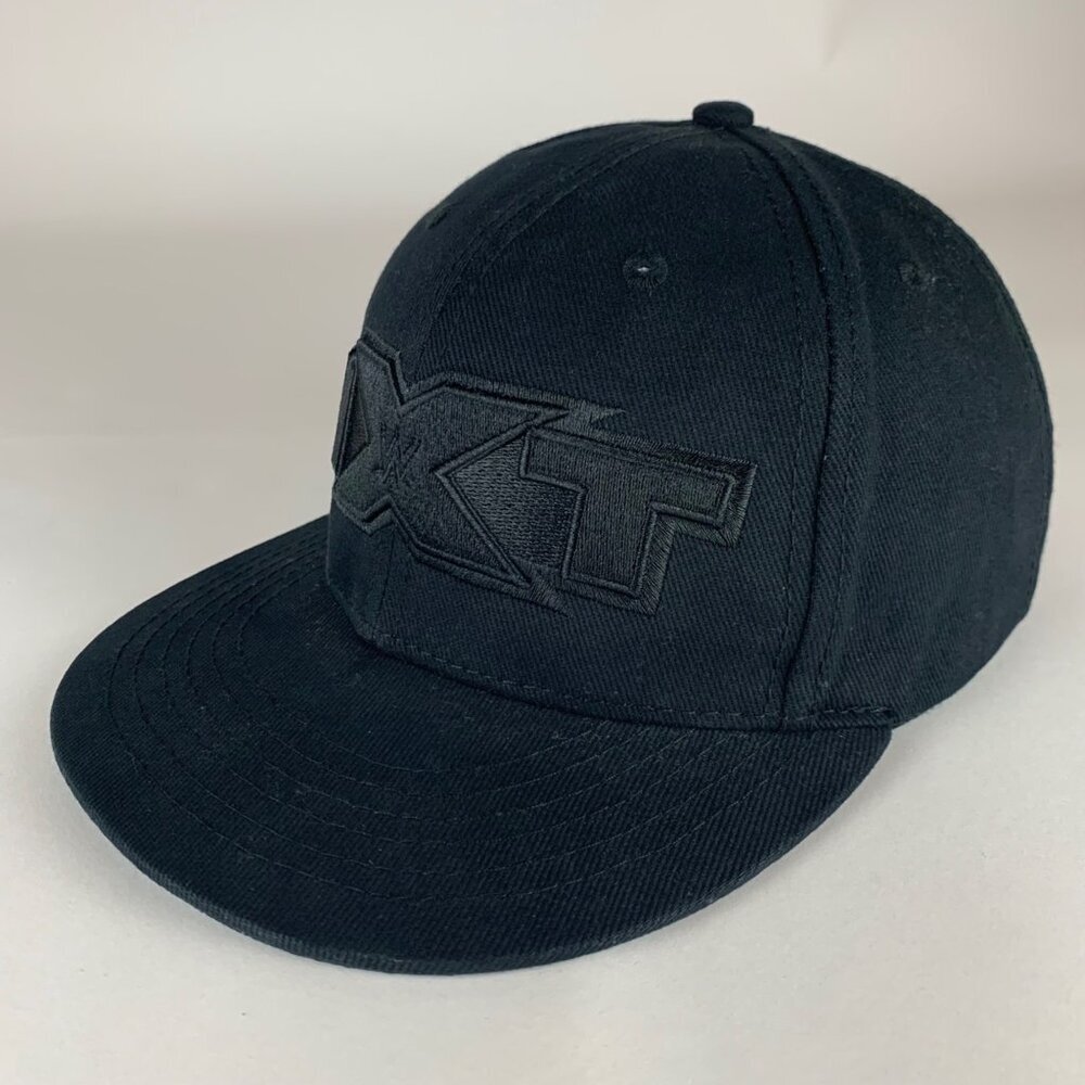 NXT WWE Mens Black Snapback Hat